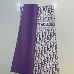Christian Dior Purple Patterned Wrapping Paper